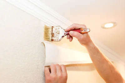 Pose de papier peint à Giroux — revêtements muraux et toiles de verre